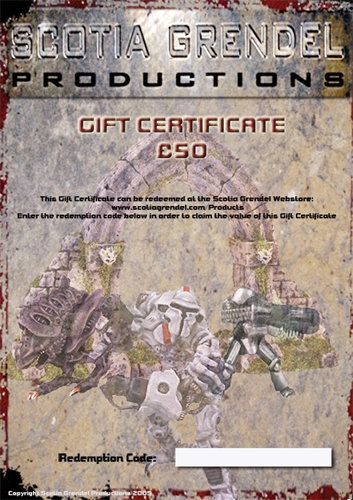 £50 Gift Certificate - Click Image to Close